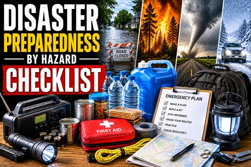 Disaster Preparedness by Hazard Checklist