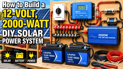 How to Build a 12-Volt, 2000-Watt DIY Solar Power System