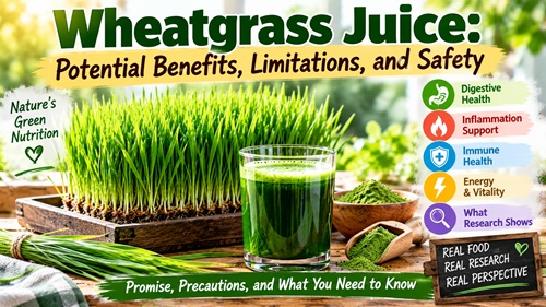 Wheatgrass Juice: Potential Benefits, Limitations, and Safety
