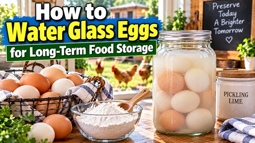 How to Water Glass Eggs for Long-Term Food Storage