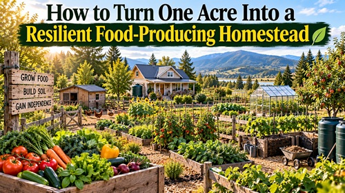 How to Turn One Acre Into a Resilient Food-Producing Homestead