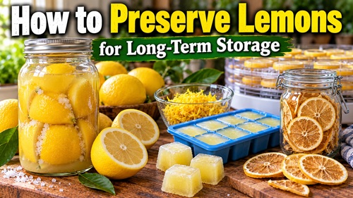 How to Preserve Lemons for Long-Term Storage