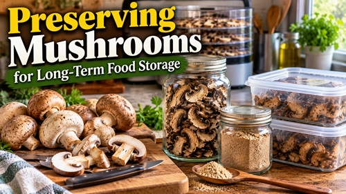 Preserving Mushrooms for Long-Term Food Storage